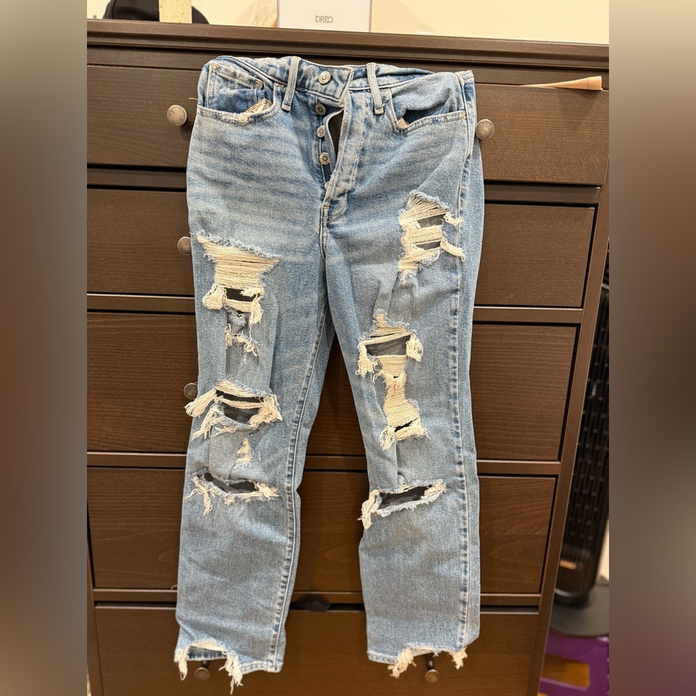 Hollister Distressed Blue Jeans